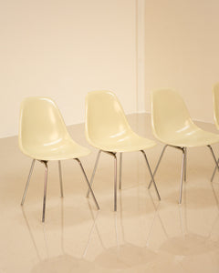 4 Herman Miller DSX chairs by Charles &amp; Ray Eames 70's