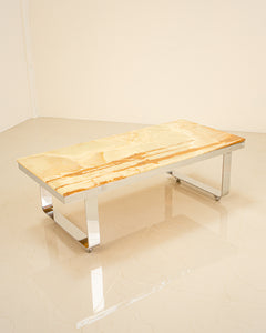 Onyx marble coffee table 70's