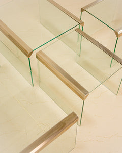Set of "T35" nesting tables by Galotti & Radice 70's