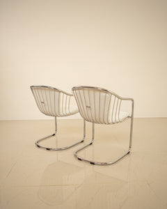 Paire de chaises par Gastone Rinaldi 70's/80's