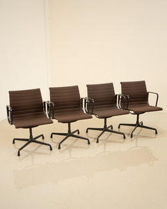 Set of 4 "EA107" chairs by Charles & Ray Eames for Vitra 90's