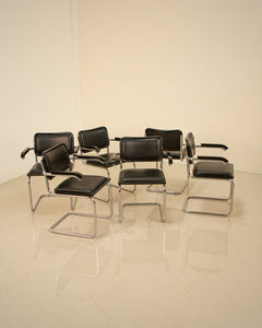 Ensemble de 6 chaises "Cesca" B32 par Marcel Breuer pour Fasem 80's