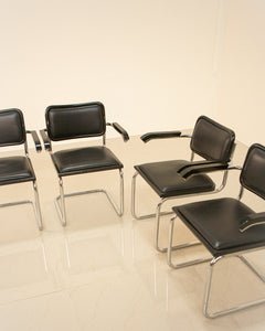 Pair of "Cesca" B32 chairs by Marcel Breuer for Fasem 80's