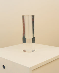 Plexiglass vase by Luigi Massoni for Guzzini 70's