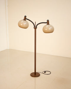 Two-headed floor lamp "Hazelnut" by Dijkstra 70's
