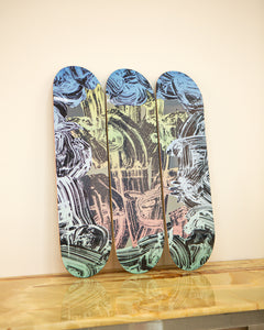 Triptych of boards by Pablo Tomek for Treaptyque 2023
