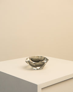 Black "Diamond" ashtray by Flavio Poli for Seguso 60's