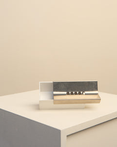 White "5B" ashtray by Carla Nencioni and Armando Moleri for Zani &amp; Zani 70's
