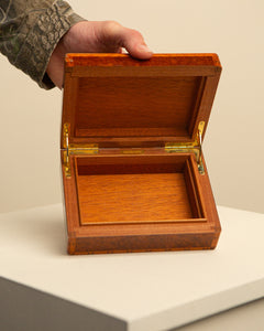 Boîte en bois d'orme par Hermès 90's