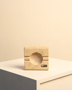 Travertine ashtray by Cerri Nestore 70's