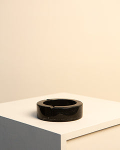 Italian ashtray in black marble 80's