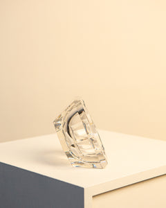 Italian "Diamond" crystal ashtray 60's