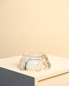 Cendrier italien "Diamant" en cristal 60's