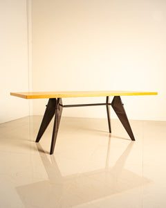 EM rectangular table by Jean Prouvé for Vitra 00's