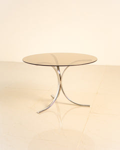 Italian chrome tripod coffee table 70´s