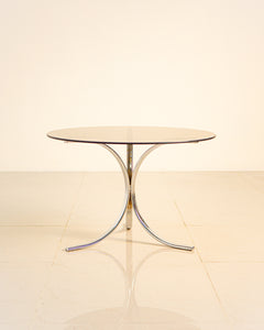 Italian chrome tripod coffee table 70´s