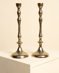 Pair of large Italian 80's candlesticks