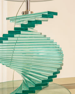DLG Danny Lane glass staircase lamp 90's