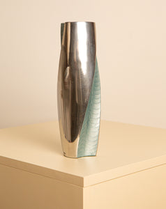 Vase en aluminium "Galassia" par Brandani 80's