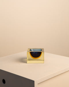 Storage compartment in murano glass by Flavio Poli for Seguso 60's