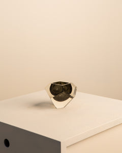 Cendrier "Diamant" noir en verre de murano par Flavio Poli pour Seguso 60's