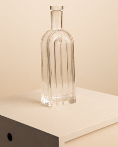 Vase bouteille en cristal par Laura Griziotti pour Arnolfo di Cambio 70's