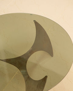 "Propeller" circular coffee table by Knut Hesterberg 60's