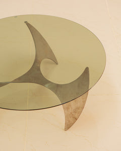 "Propeller" circular coffee table by Knut Hesterberg 60's