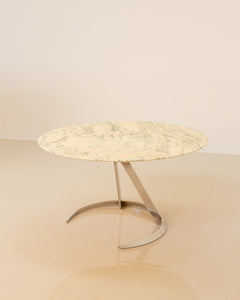Table à manger en marbre par Boris Tabacoff pour Mobilier Modulaire Moderne 70's