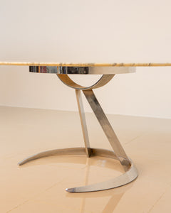 Table à manger en marbre par Boris Tabacoff pour Mobilier Modulaire Moderne 70's